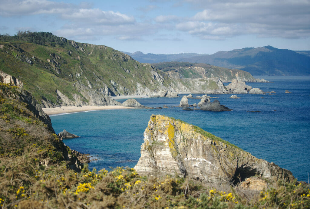Atlantic cliffs at Loiba on the Rías Altas coast, Galicia — Ride Iberia 5-Day Galicia motorcycle tour